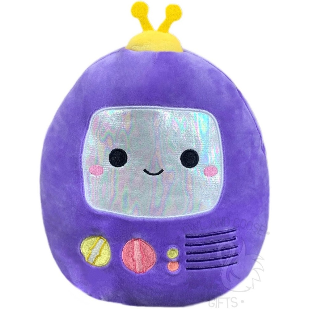 Squishmallow 8” Plush Robot Toy - Purple